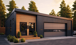 Steel Garage Design Combining Strength and Visual Appeal