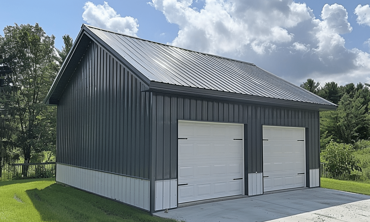 Modular semi-expanded garage shop